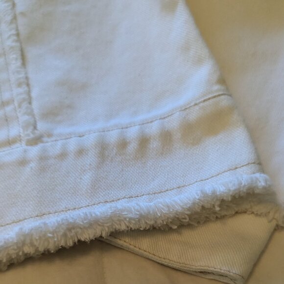 CLIO White Denim Jacket Size 8. - Picture 10 of 14